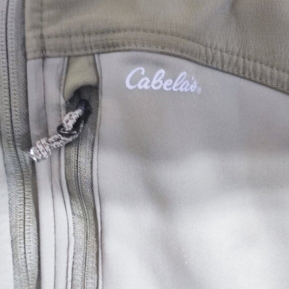 Cabela's softshell jacket men's size M military green colour outdoor performance - Picture 7 of 14